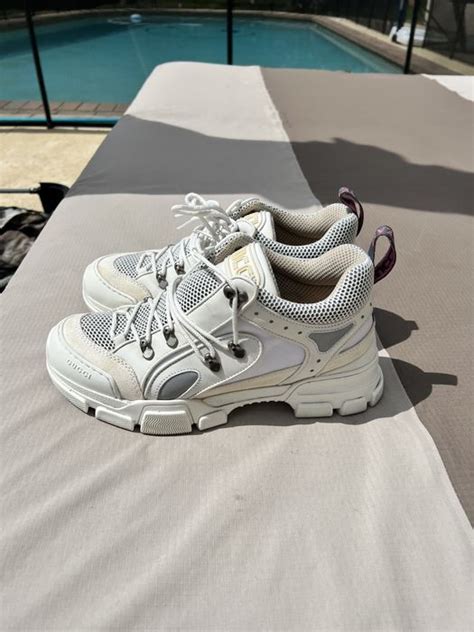 flashtrek gucci white|Gucci flashtrek used.